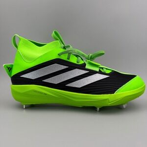 Adidas Adizero Edge + Metal Baseball Cleats Men Size 11.5 Green Black JS4119 NEW
